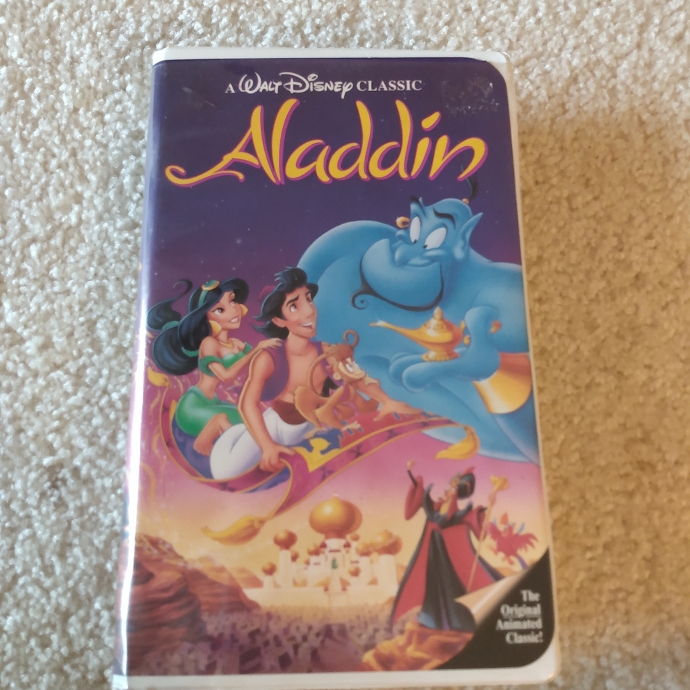 Black Diamond Aladdin VHS Tape